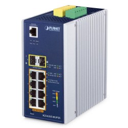 PLANET IGS-6325-8UP2S Industrial L3 8-Port 10/100/1000T 802.3bt PoE + 2-Port 1G/2.5G SFP + Managed Ethernet Switch