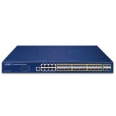 PLANET GS-6311-16S8C4XR L3 16-Port 100/1000X SFP + 8-Port Gigabit TP/SFP + 4-Port 10G SFP+ Managed Ethernet Switch with 36-72V DC Redundant Power