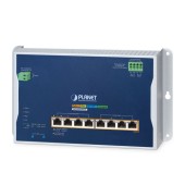 PLANET WGS-6325-8UP2X Industrial L3 4-Port 2.5G 802.3bt PoE + 4-Port 10/100/1000T 802.3bt PoE + 2-Port 10G SFP+ Wall-mount Managed Switch