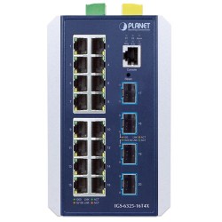 PLANET IGS-6325-16T4X Industrial L3 16-Port 10/100/1000BASE-T + 4-Port 10GBASE-X SFP+ Managed Switch