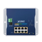 PLANET WGS-5225-8P2S Industrial L2+ 8-Port 10/100/1000T 802.3at PoE + 2-Port 1G/2.5G SFP Wall-mount Managed Switch