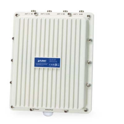 PLANET WDAP-3000AX Dual Band 802.11ax 3000Mbps Outdoor Wireless AP (IP67, 802.3at PoE+, 4 x N-type connector)