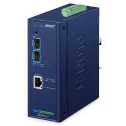 PLANET IXT-900-2X1T Industrial 2-Port 10GBASE-X SFP+ + 1-Port 10GBASE-T Managed Media Converter