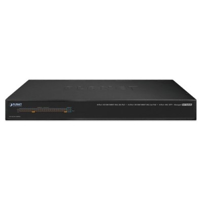 PLANET AVS-4210-24HP4X 8-Port 10/100/1000T 802.3bt PoE + 16-Port 10/100/1000T 802.3at PoE + 4-Port 10G SFP+ Managed AV Switch