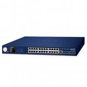 PLANET GS-6311-24P4XV L3 24-Port 10/100/1000T 802.3at PoE + 4-Port 10G SFP+ Managed Ethernet Switch with Smart LCD Screen