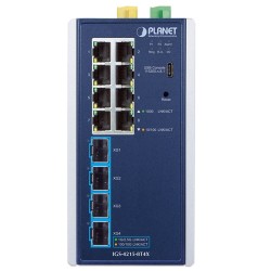 PLANET IGS-4215-8T4X Industrial L2/L4 8-Port 10/100/1000T + 4-Port 10G SFP+ Managed Ethernet Switch