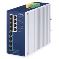 PLANET IGS-4215-8T4X Industrial L2/L4 8-Port 10/100/1000T + 4-Port 10G SFP+ Managed Ethernet Switch