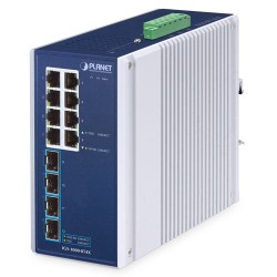 PLANET IGS-1000-8T4X Industrial 8-Port 10/100/1000T + 4-Port 10G SFP+ Ethernet Switch