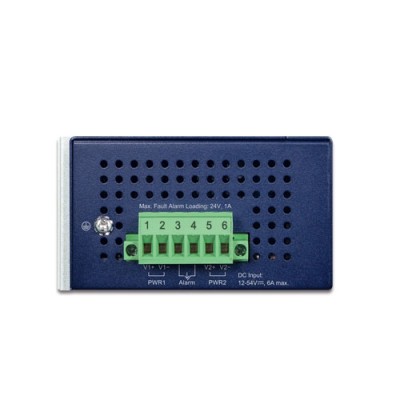 PLANET IPOE-470-12V Industrial 4-port 10/100/1000T 802.3bt PoE++ Injector Hub w/ 12V Booster