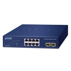 PLANET GS-2210-8T2S 8-Port 10/100/1000T + 2-Port 1000X SFP Web Smart Ethernet Switch