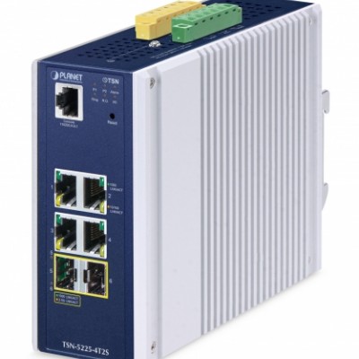 PLANET TSN-5225-4T2S Industrial L2+ 4-Port 10/100/1000T + 2-Port 1G/2.5G SFP Managed TSN Ethernet Switch