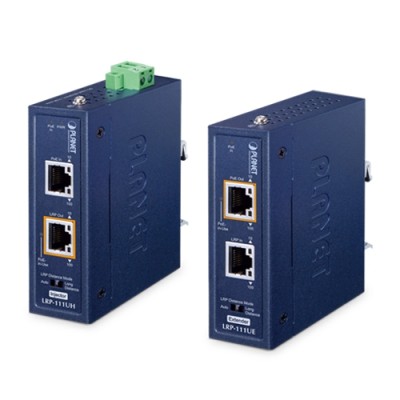 PLANET LRP-111U-KIT Industrial 1-Port 10/100TX 802.3bt PoE + 1-Port UTP Long Reach PoE Kit