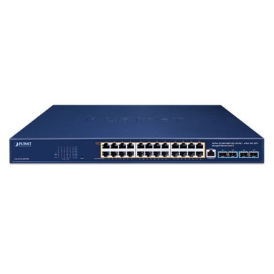 PLANET GS-4210-24UP4X 24-Port 10/100/1000T 802.3bt PoE + 4-Port 10G SFP+ Managed Ethernet Switch