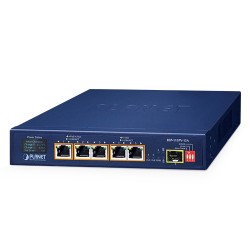 PLANET BSP-115PV-15A 5-Port 802.3at PoE+ Solar PoE Switch with 1-Port 1000X SFP and LCD Display