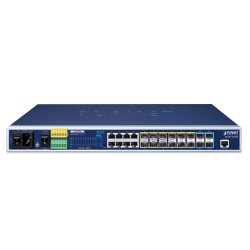 PLANET MGSW-24160F L2+ 8-Port 10/100/1000T + 12-Port 100/1000X SFP + 4-Port 10G SFP+ Managed Metro Ethernet Switch