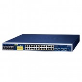 PLANET IGS-R4215-24P4X Industrial L2+ 24-Port 10/100/1000T 802.3at PoE + 4-Port 10G SFP+ Managed Ethernet Switch