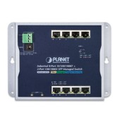 PLANET WGS-4215-8T2S Industrial 8-Port 10/100/1000T + 2-Port 100/1000X SFP Wall-mount Managed Switch (-40~75 degrees C)